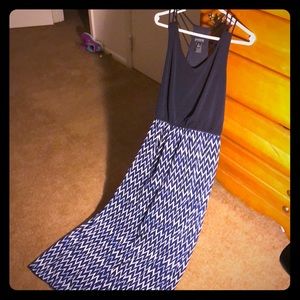 Long patterned summer dress, women size 12